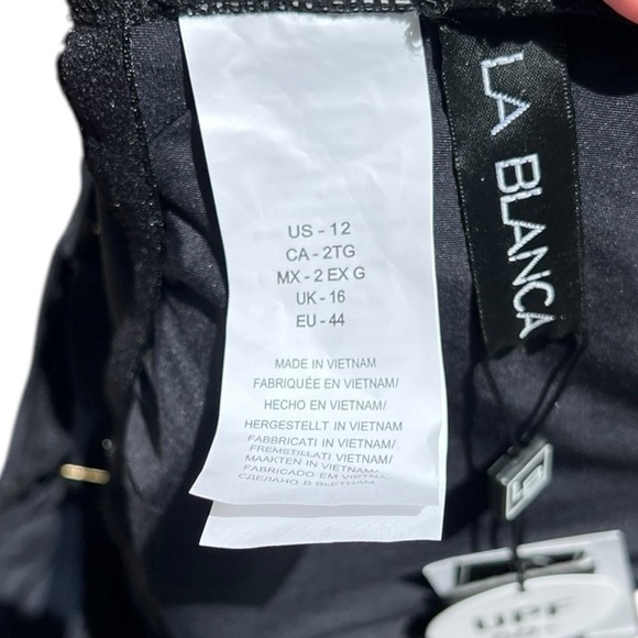 🌻NEW w.tags La Blanca Island Goddess Asymmetrical Twist Surplice Swimsuit 12 - Picture 6 of 11